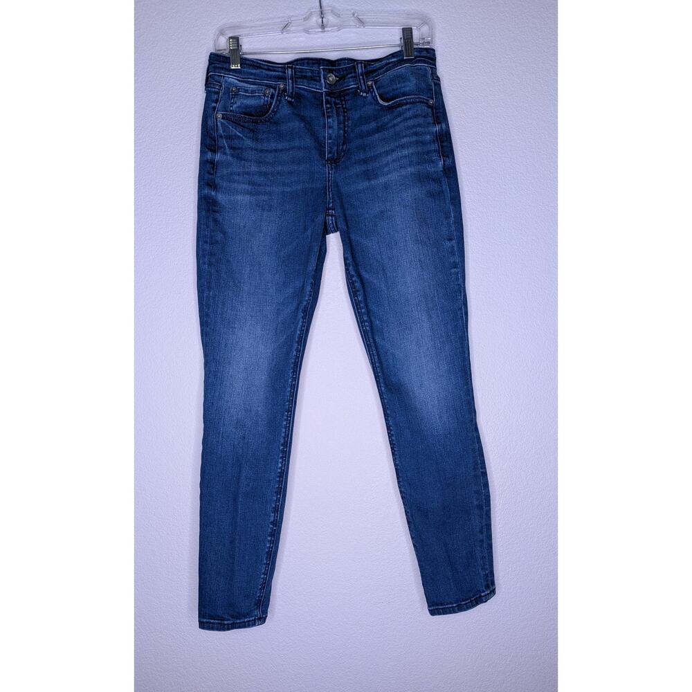 Rag & Bone Cate Mid-Rise Skinny Jean Dark Wash 28 Preppy